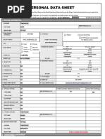 Personal Data Sheet | PDF | Teachers | Vocational Education
