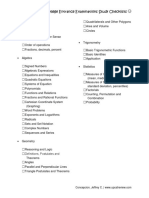 Upcat Study Checklist