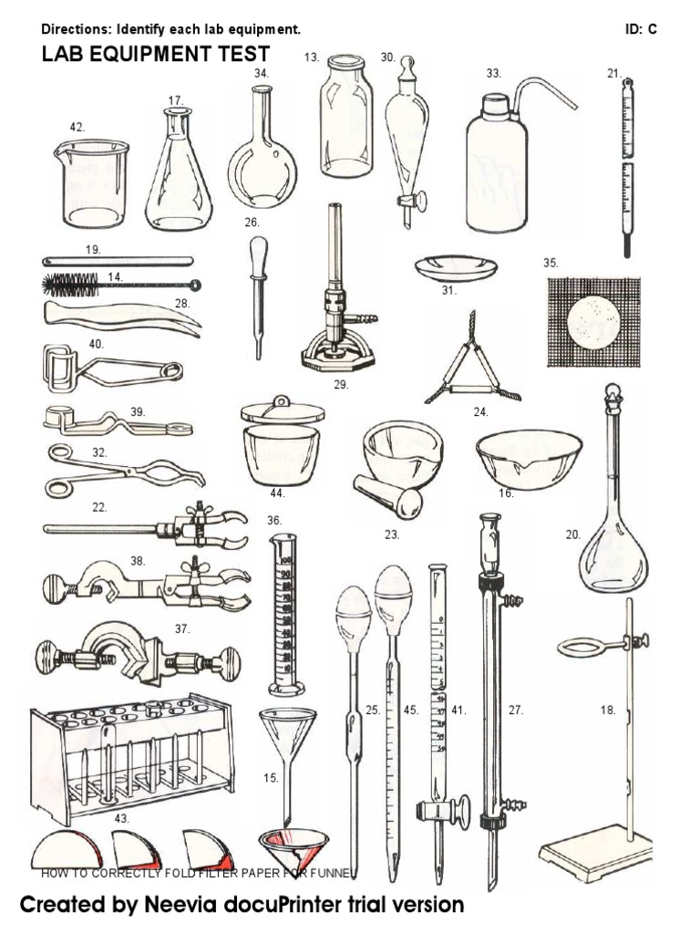 Chemistry Test Lab Equipment Identification | PDF | Laboratories ...