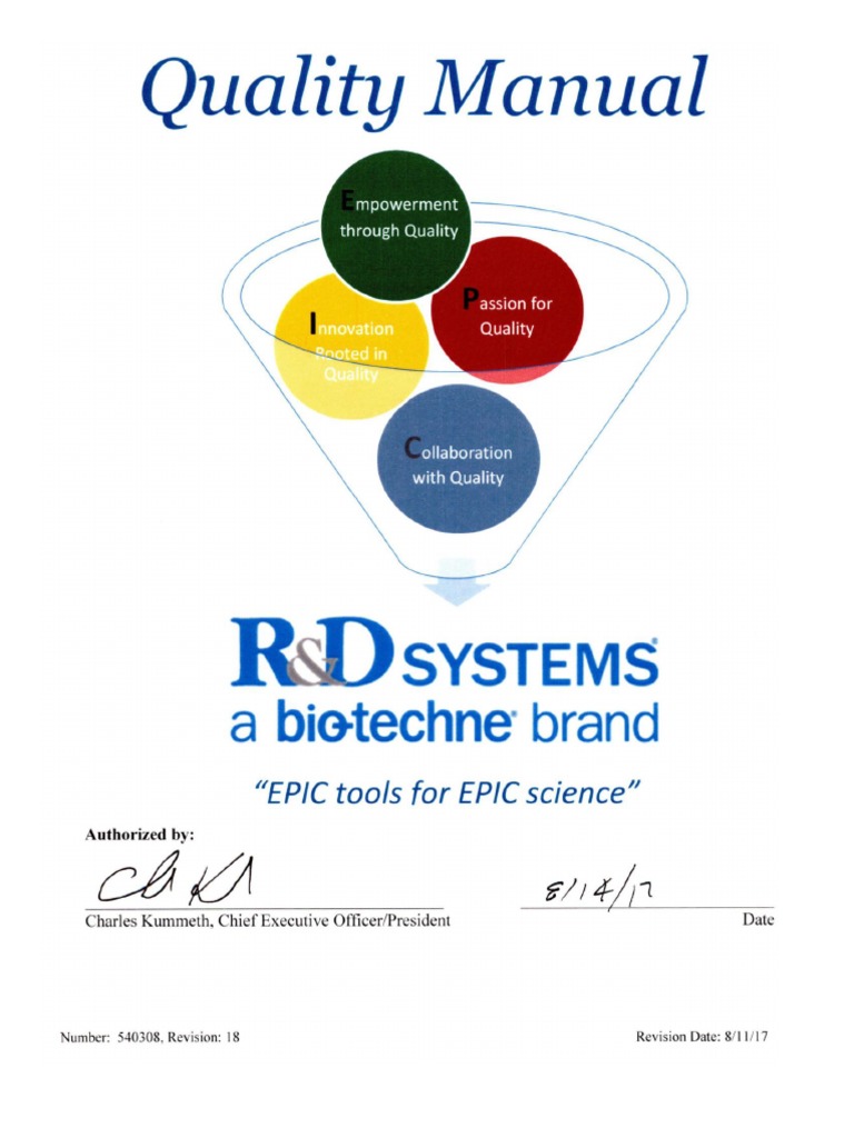 Quality Manual Example PDF Quality Management System Quality