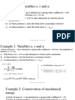 Example 1: Variables X, V and A: PHYS220 by Dr. Salam Sakr, Spring 19-20 1