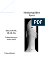Midline Suboccipital Spinal Approach