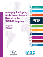 Identifying & Mitigating Gender-Based Violence Risks Within The COVID-19 Response