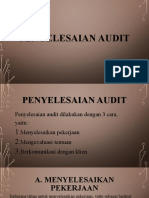 PENYELESAIAN AUDIT