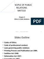 Chapter 9 - ETHICS IN PR