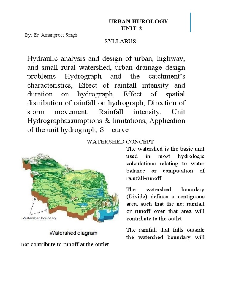 Urban Hydrology Design | PDF | Drainage Basin | Surface Runoff
