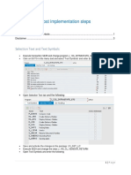 Post Implementation Steps