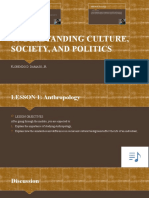 Understanding Culture, Society, and Politics Through Anthropology and Sociology