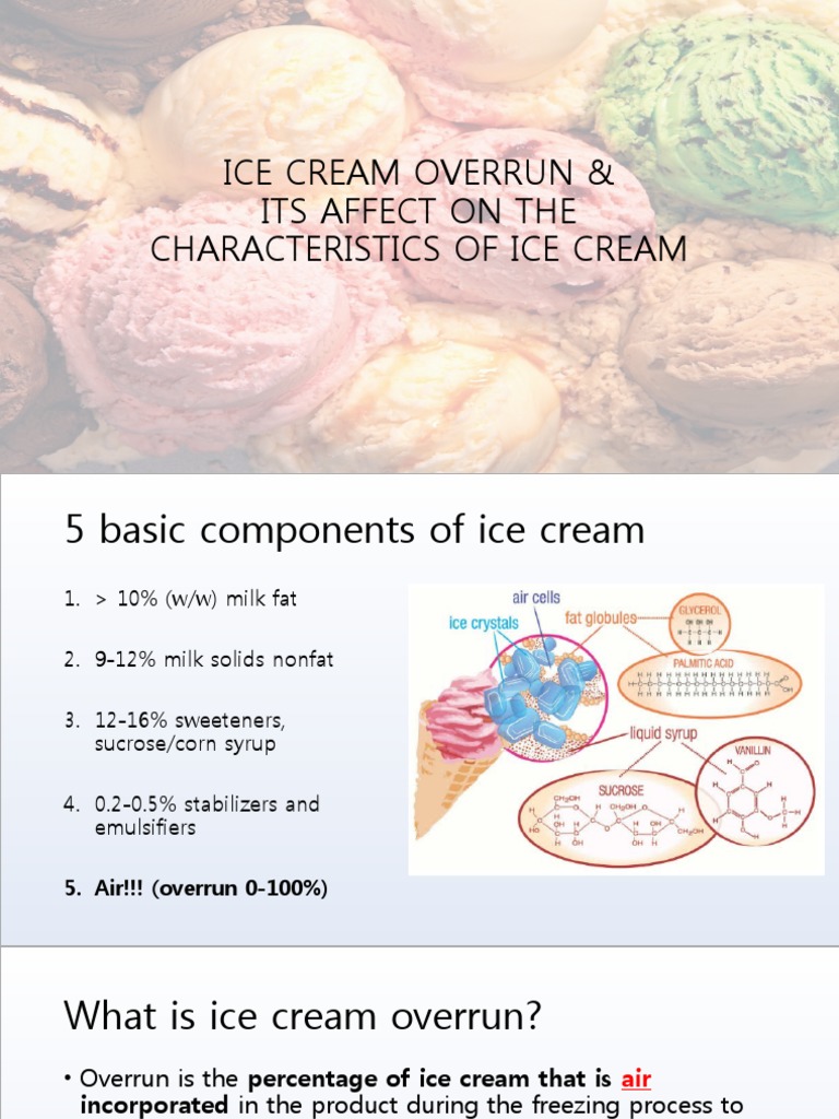 IceCream Overrun PDF Ice Cream Cream