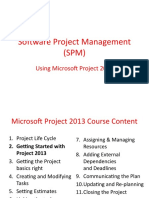 Lesson 2 SPM Getting Started With Project 2013