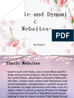 Static and Dynamic Websites