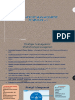 SM - JJS - Strategic Management Summary - 1