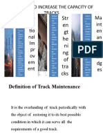 Op Era Tio Nal Im PR Ov em Ent: Methods To Increase The Capacity of Tracks