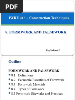 8-IWRE 416-Formwork and Falsework