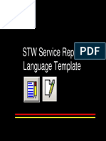 Service Report - Language Template