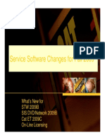 Service Software Updates for Fall 2009