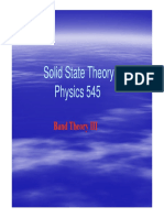Solid State Theory Solid State Theory Physics 545 Physics 545