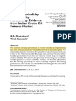 Intraday Periodicity and Volatility Forecasting: Evidence From Indian Crude Oil Futures Market