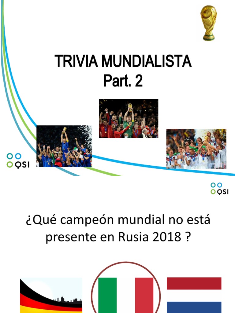 Trivia Mundialista: Preguntas Clave | PDF