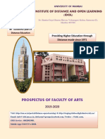 Prospectus of Faculty of Arts: Institute of Distance and Open Learning (IDOL)