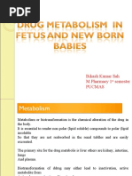 Metabolism in Fetus and Newborn