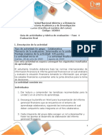 Guia de Actividades y Rúbrica de Evaluación - Fase 4 - Evaluación Final