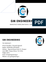 GM Engineering: Manufacturer/Material Supplier