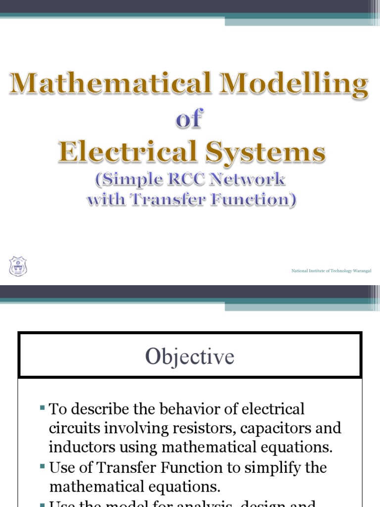 Electrical Circuit Modeling Techniques | PDF | Mathematical Model ...