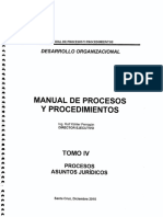 Manual de Procedimientos Tomo IV