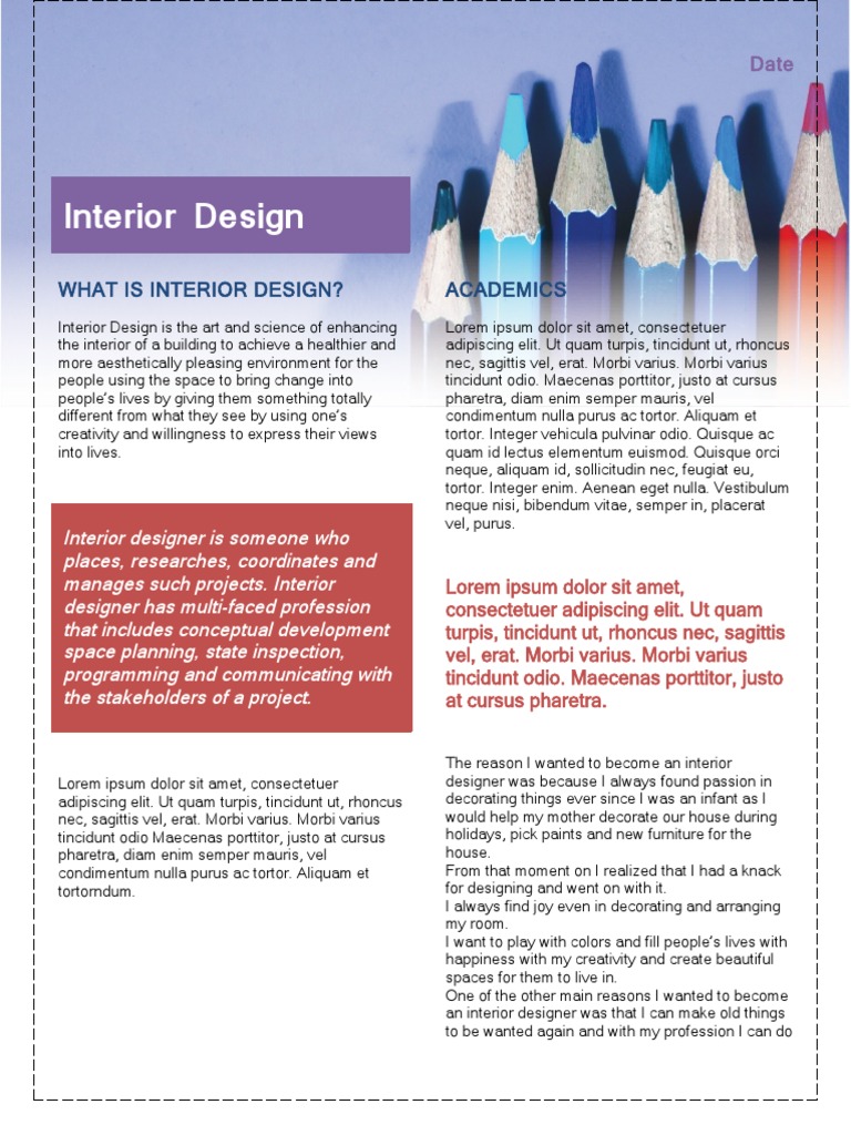 What Is Interior Design? Academics | PDF