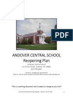 Andover Central School Reopening Plan - Final - 07302020 1