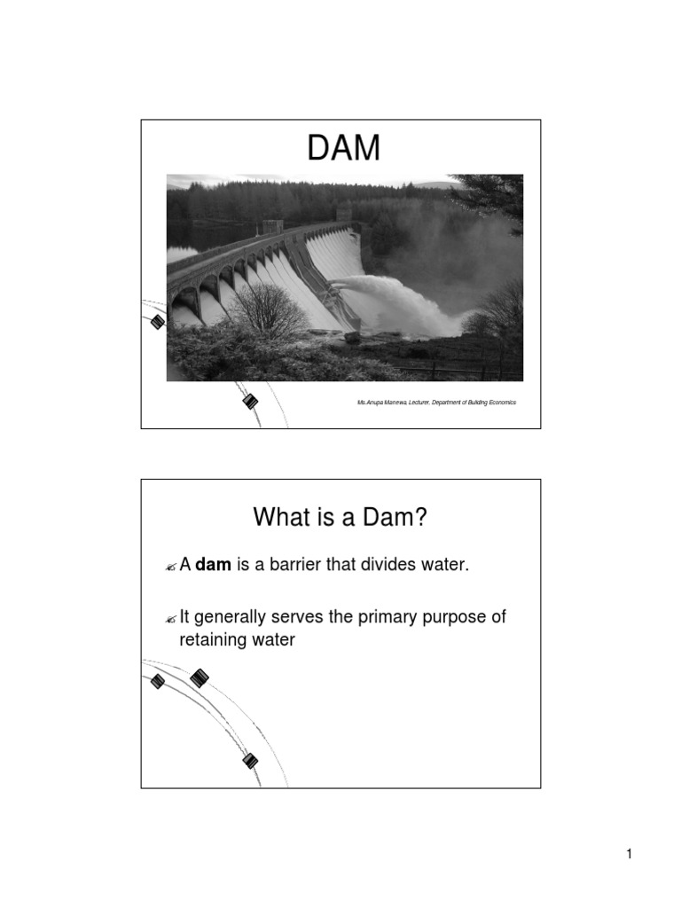 What Is A Dam? PDF Dam Concrete