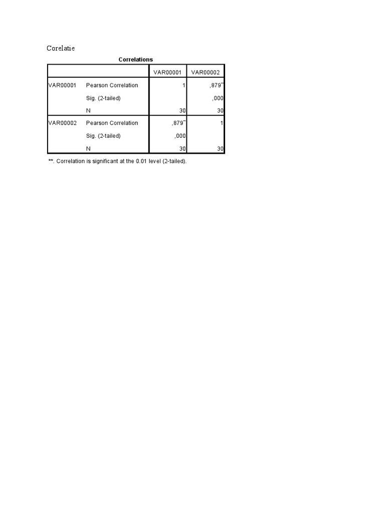 Statistical Correlation Analysis | PDF