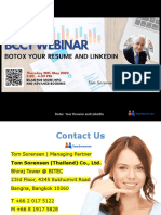 Webinar 200528 Botox Resume and LinkedIn 