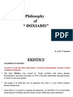 Philosophy of " Doxiadis": B. Arch 7 Semester