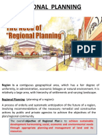REGIONAL PLANNING
