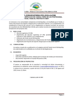 Convocatoria Profesional Social Proyecto SIES - TDR