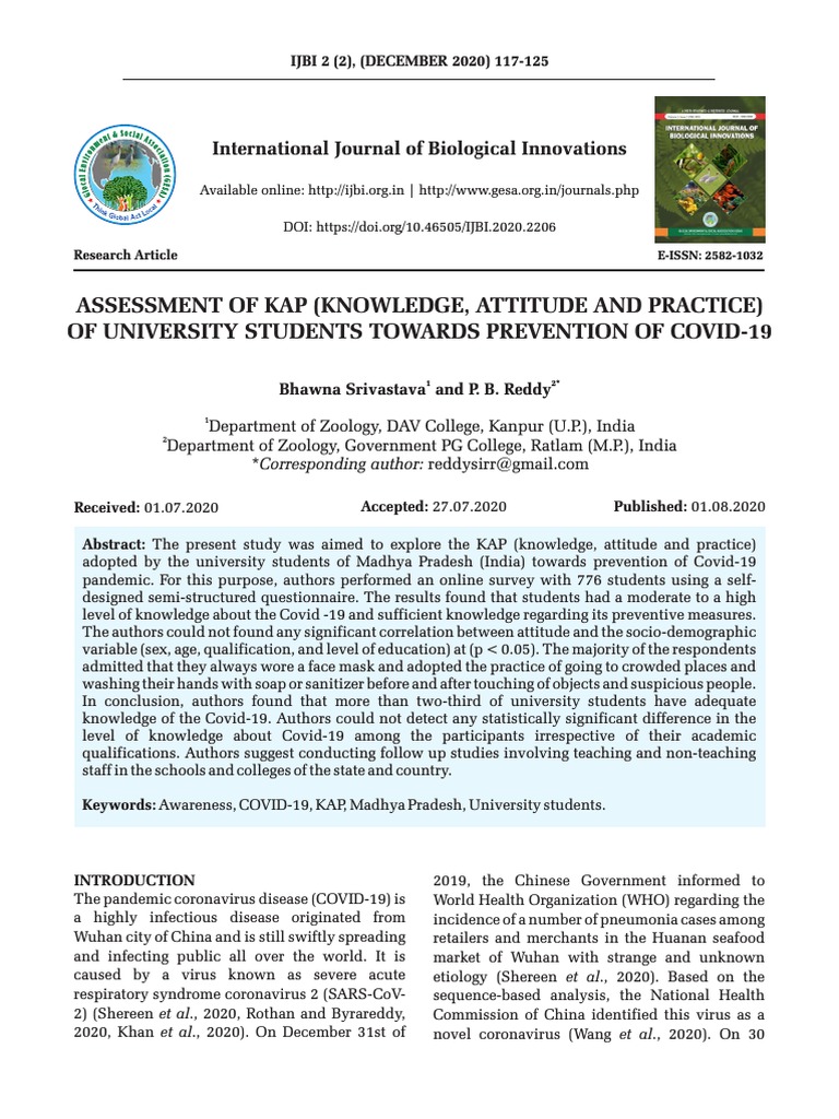 KAP Analysis of Covid-19 | PDF | Health Sciences | Medicine