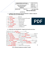 ACTIVITY 02 PRESENT AND PROGRESSIVE PAST (1) Julio 2020