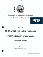 B3A01 - General Field & Office Procedures For Indirect Discharge Measurements
