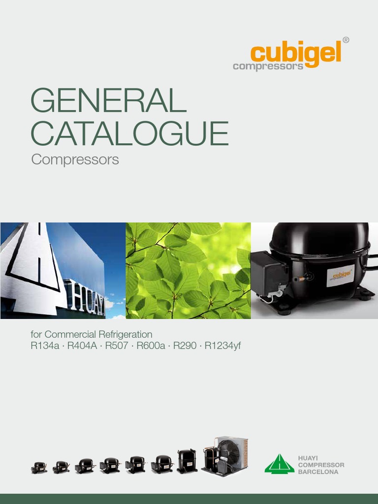General Catalogue: Compressors | PDF | Refrigerator | Air Conditioning