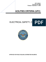 Unified Facilities Criteria (Ufc) : Electrical Safety, O & M