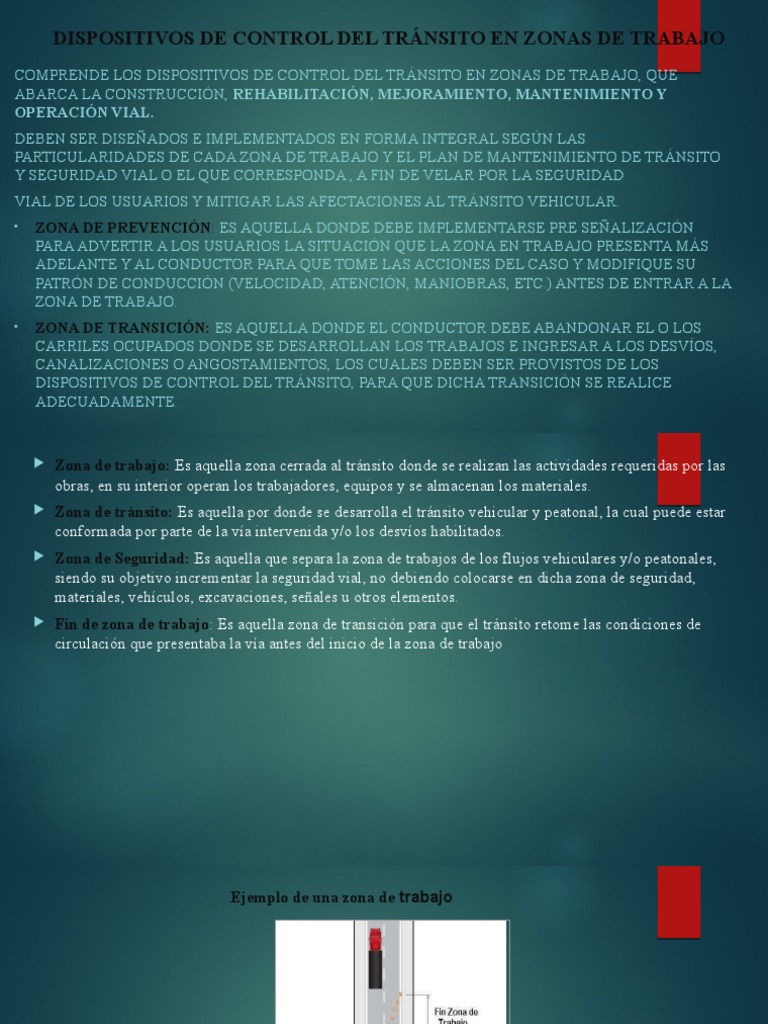 DISPOSITIVOS DE CONTROL DEL TRÁNSITO EN ZONAS N° 4 PDF Seguridad