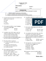 EXAMEN TIPO SABER I (Español) - 5º (A-B - C)