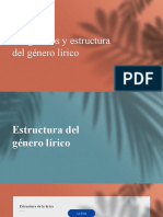 Subgeneros y Estructuras Del Genero Lirico