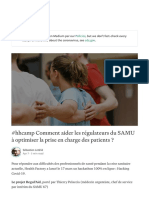 Comment Aider Les Régulateurs Du SAMU À Optimiser La Prise en Charge Des Patients