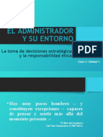 UNPAZ - A2 - CLASE 2 - EL ADMINISTRADOR Y SU ENTORNO - PTD- PLANEAMIENTO Y ESTRATEGIA-ETICA ORG-user1