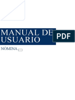 Manual de Usuario de Nomina