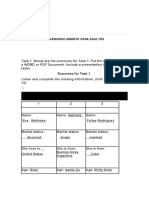 Universidad Abierta para Adultos: Exercises For Task 1