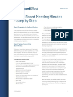 Taking Board Meeting Minutes - Step by Step
